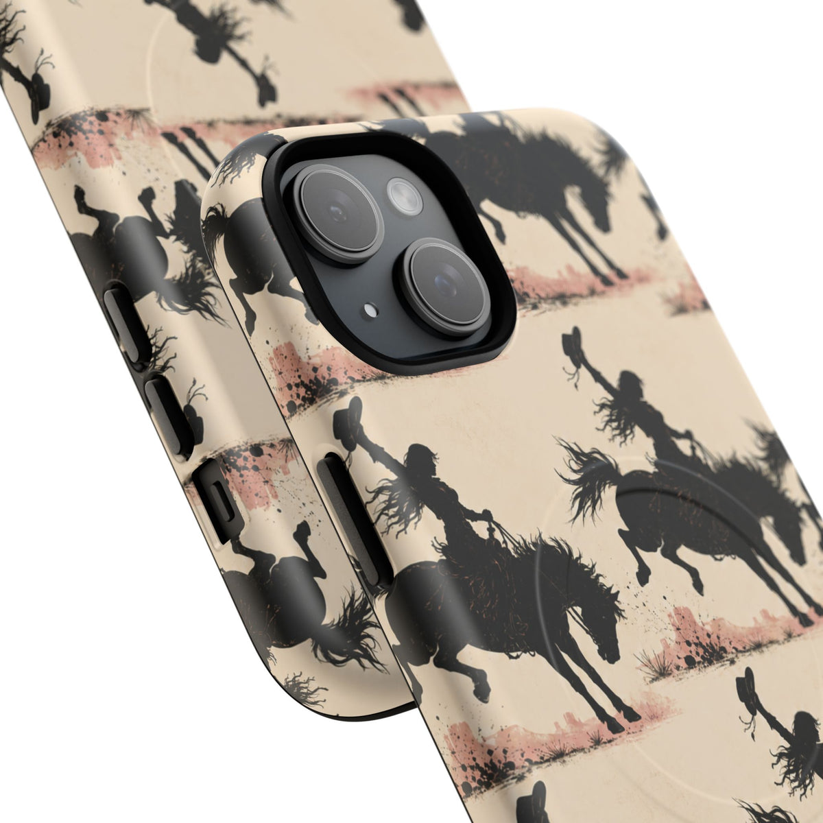 Cowgirl Silhouette Tough Magnetic Phone Case