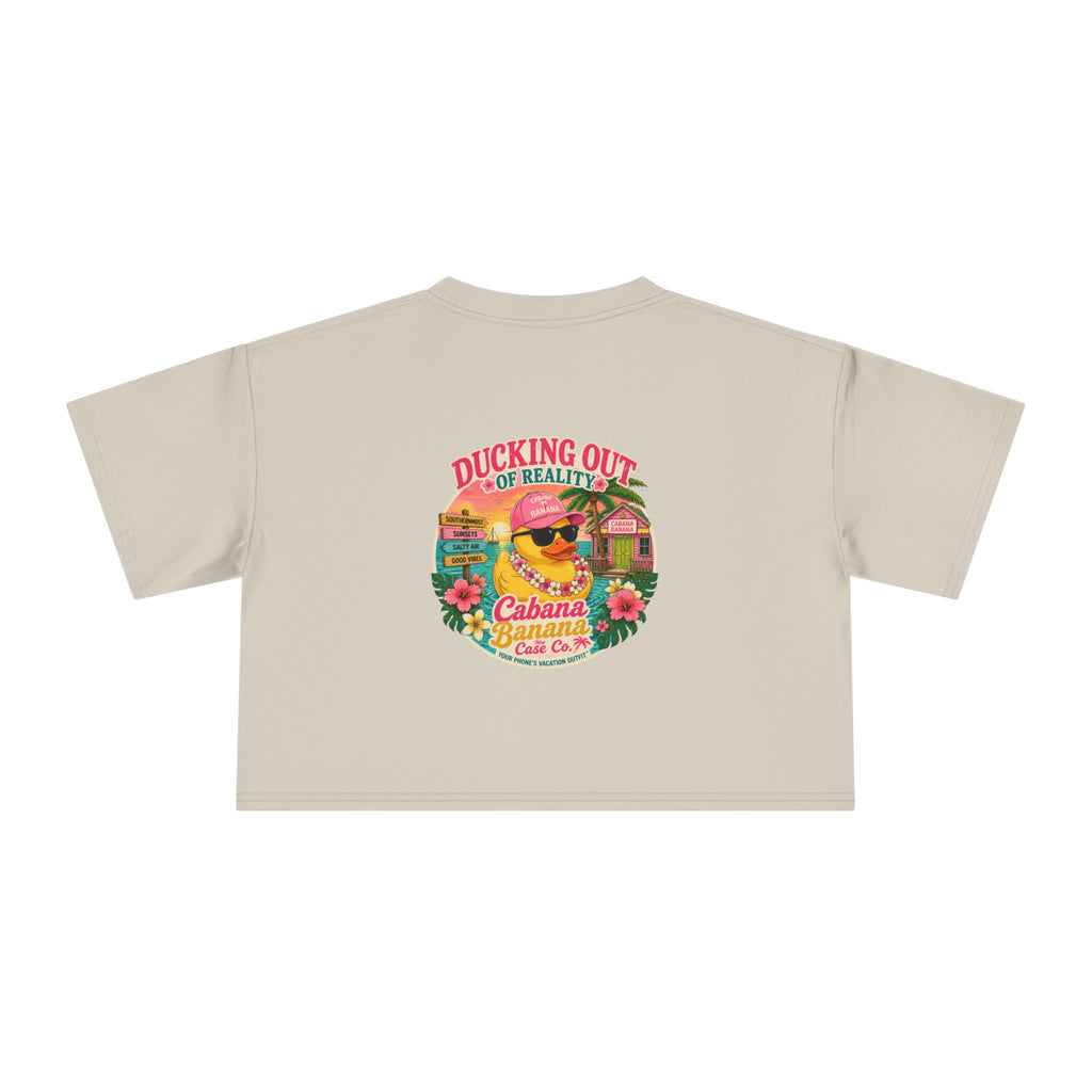 Ducking Out of Reality-Crop Tee Shirt