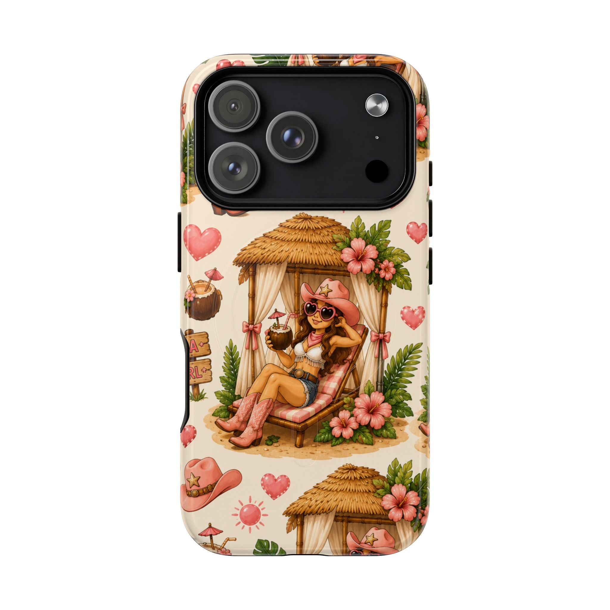 Cabana Cowgirl- Tough Magnetic Phone Case