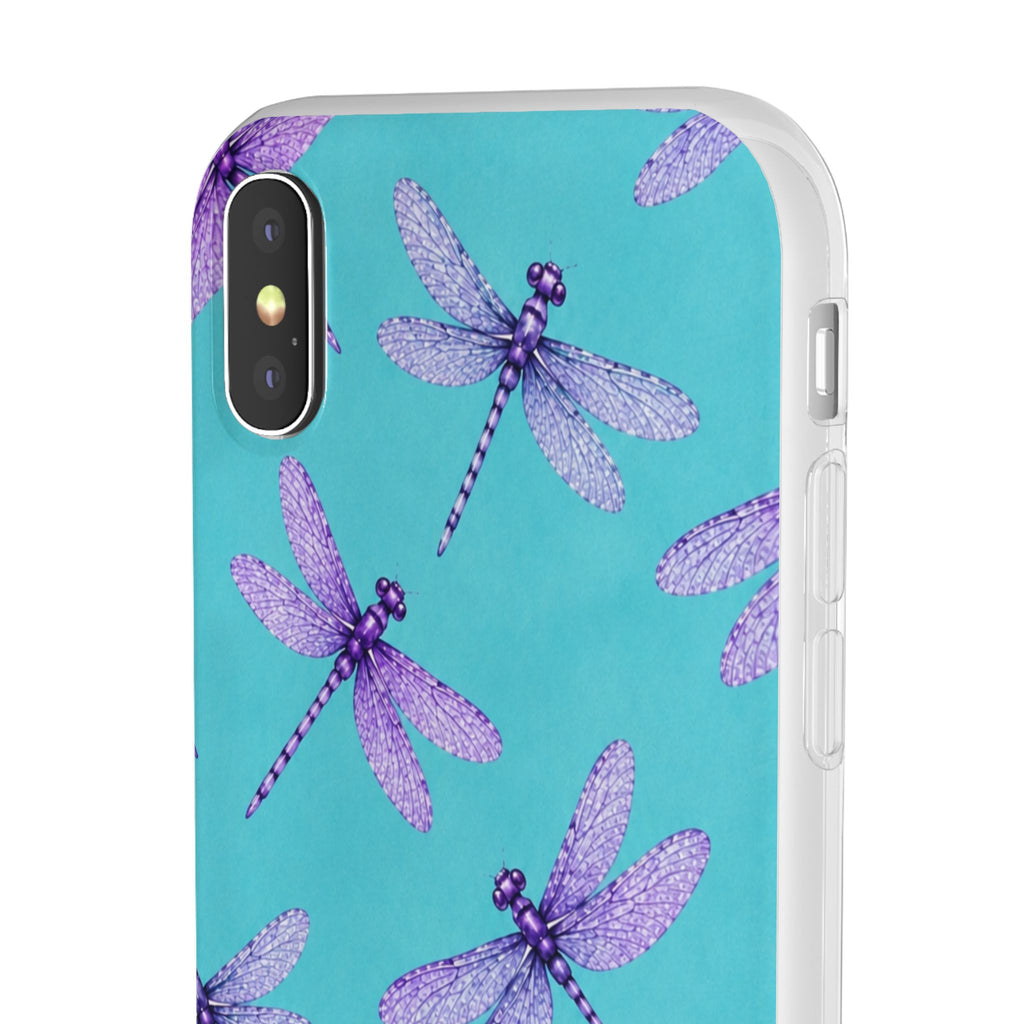 Turquoise Dragonfly Dreams – Flexi iPhone & Samsung Phone Case
