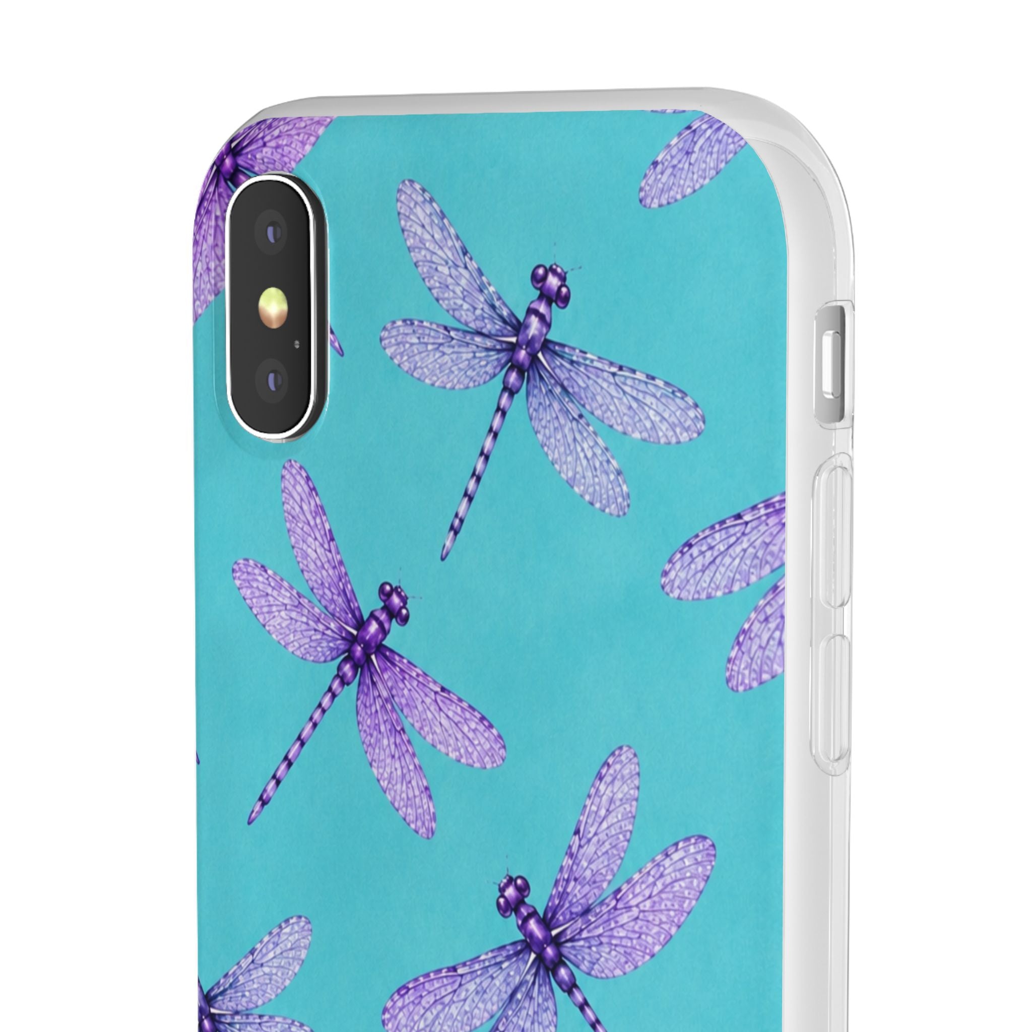 Turquoise Dragonfly Dreams – Flexi iPhone & Samsung Phone Case