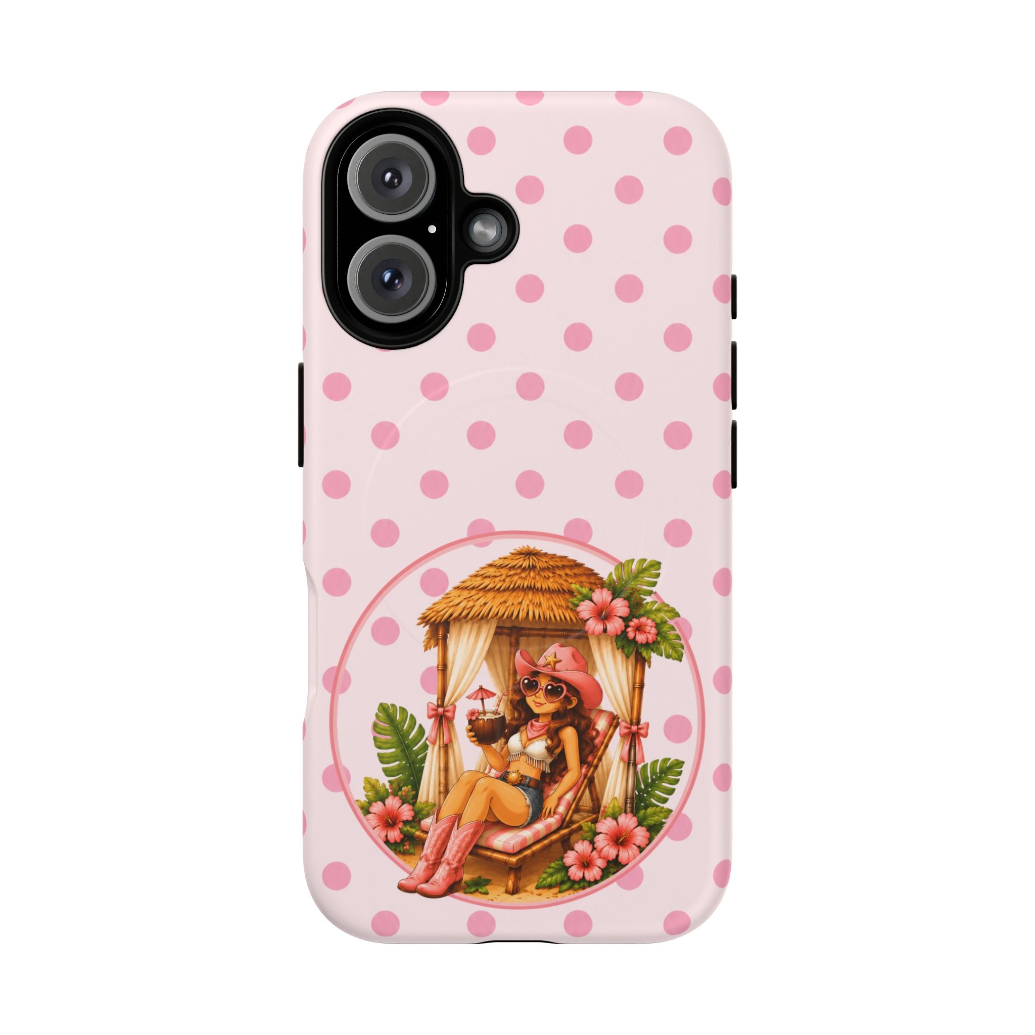 Cabana Cowgirl in Pink-Tough Magnetic Phone Case