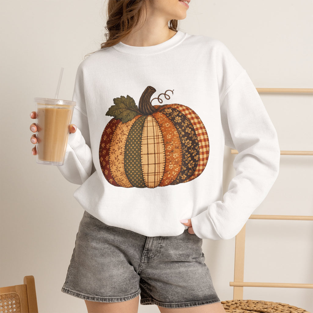 Patchwork Pumpkin – Sweatshirt
