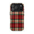Christmas at the Cabana Plaid -Tough Magnetic Phone Case