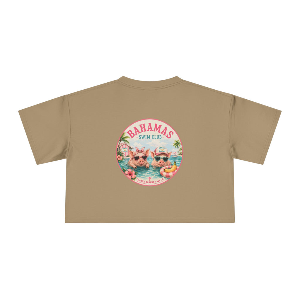 Bahamas Pig Swim Club – Crop Tee