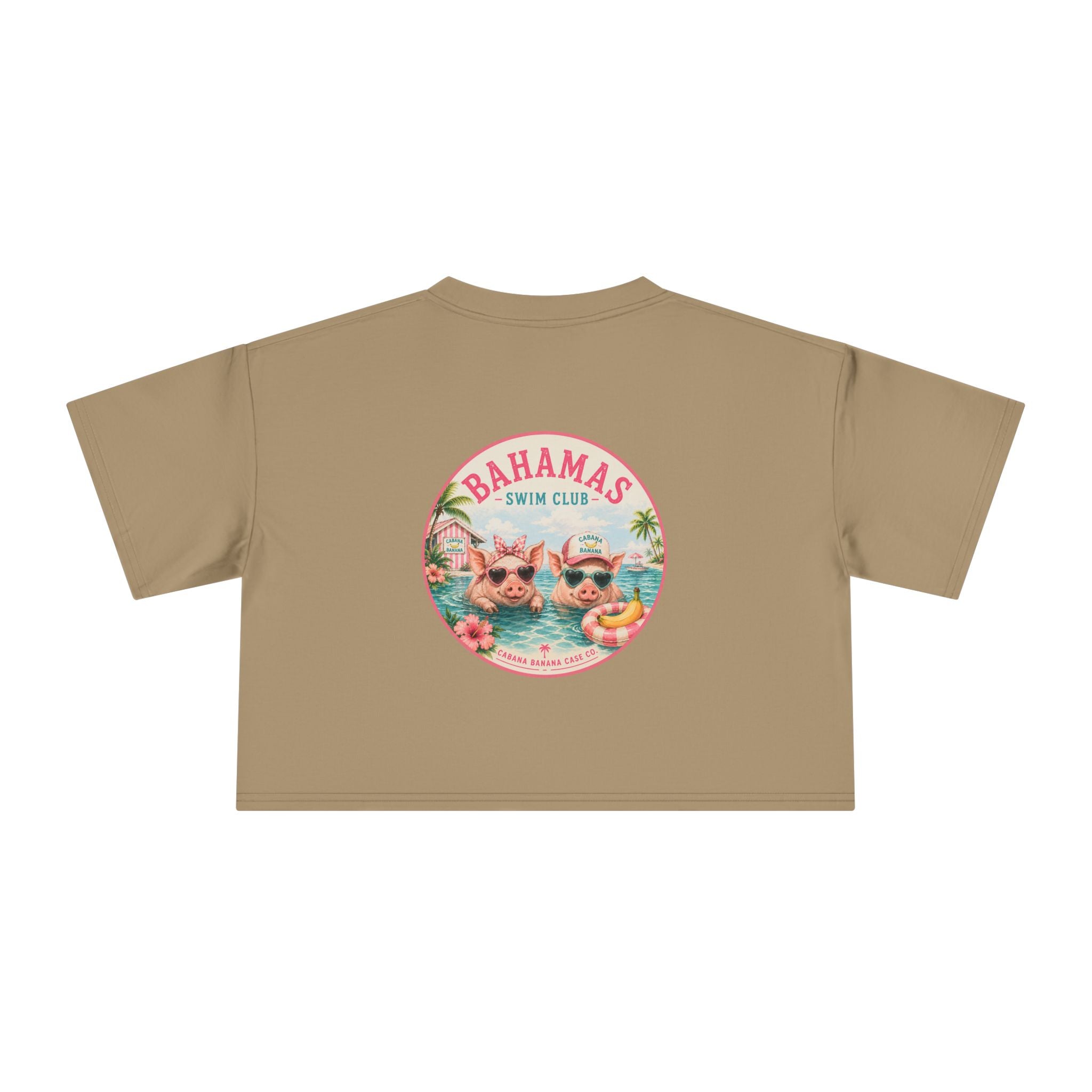 Bahamas Pig Swim Club – Crop Tee