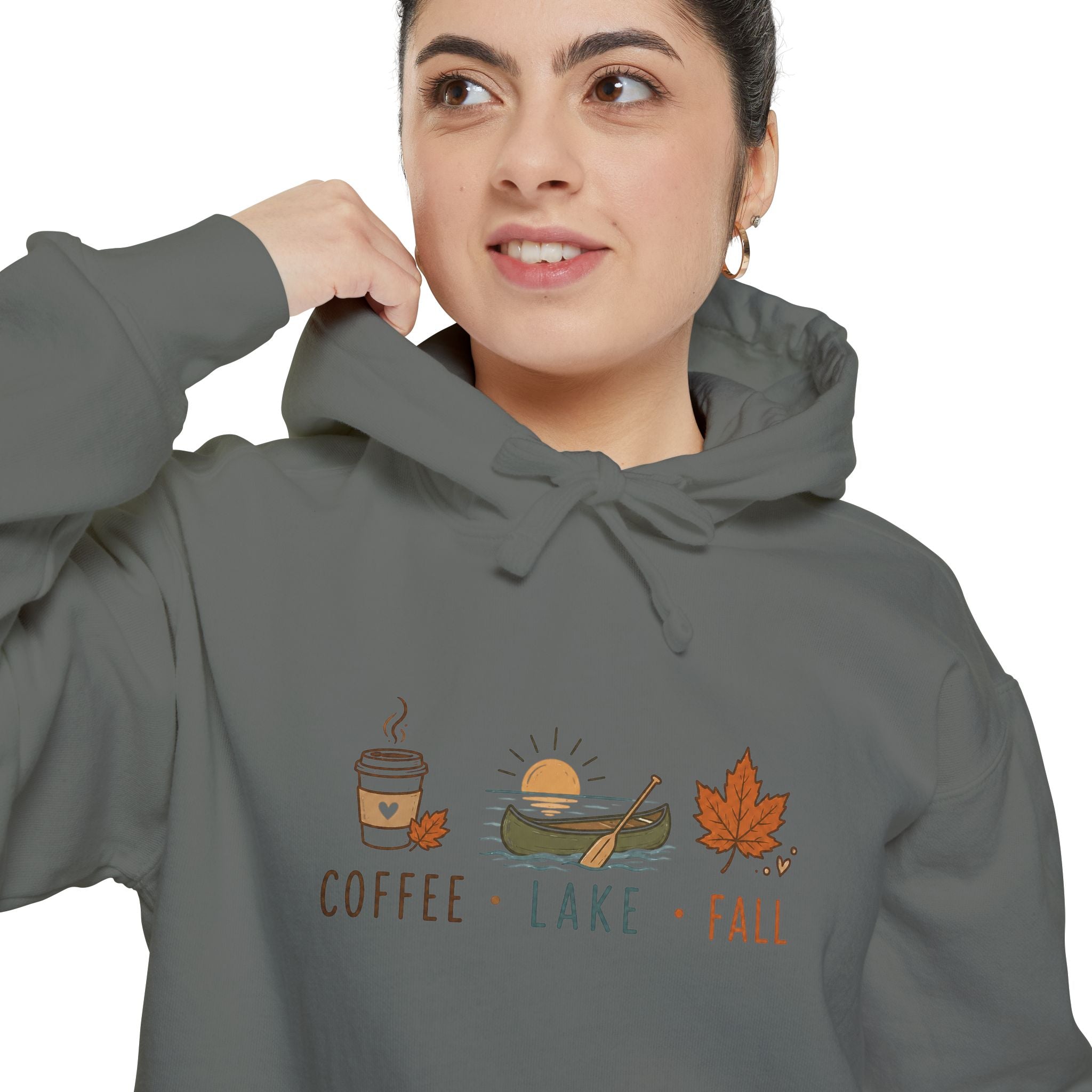 Coffee • Lake • Fall – Comfort Colors® Hoodie