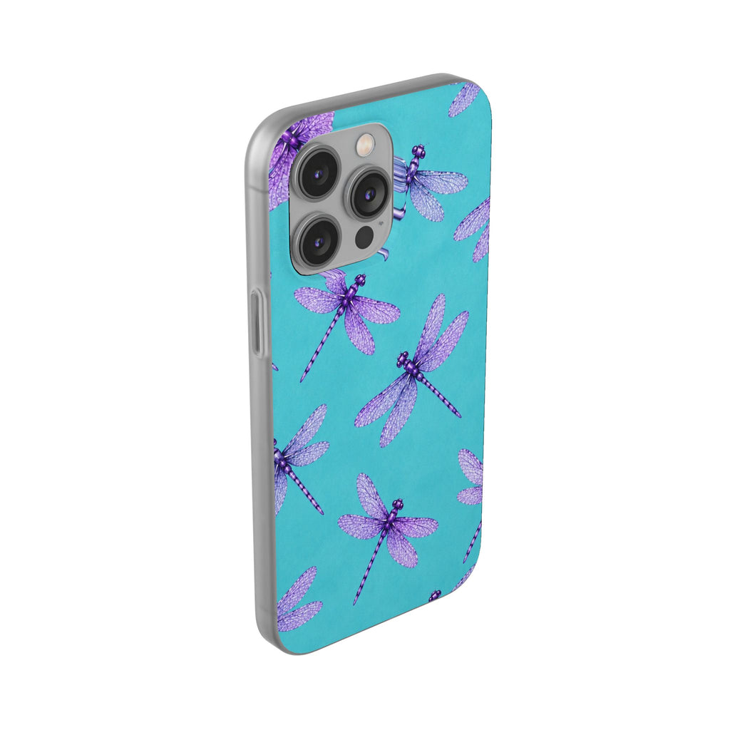 Turquoise Dragonfly Dreams – Flexi iPhone & Samsung Phone Case