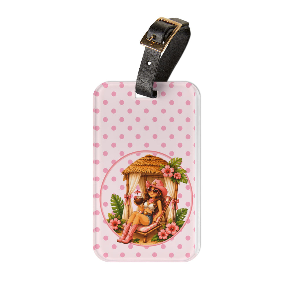 Cabana Cowgirl-Luggage Tag