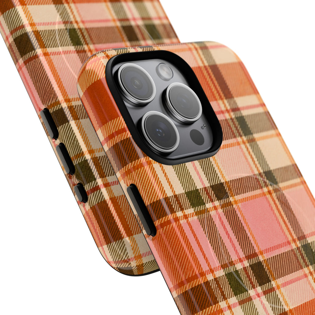 Hello Fall Plaid -Tough Magnetic Phone Case