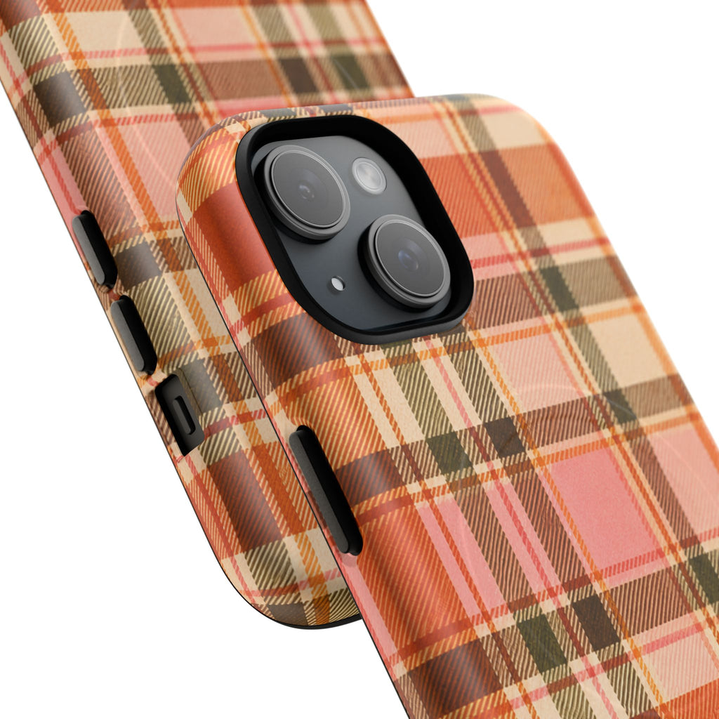 Hello Fall Plaid -Tough Magnetic Phone Case