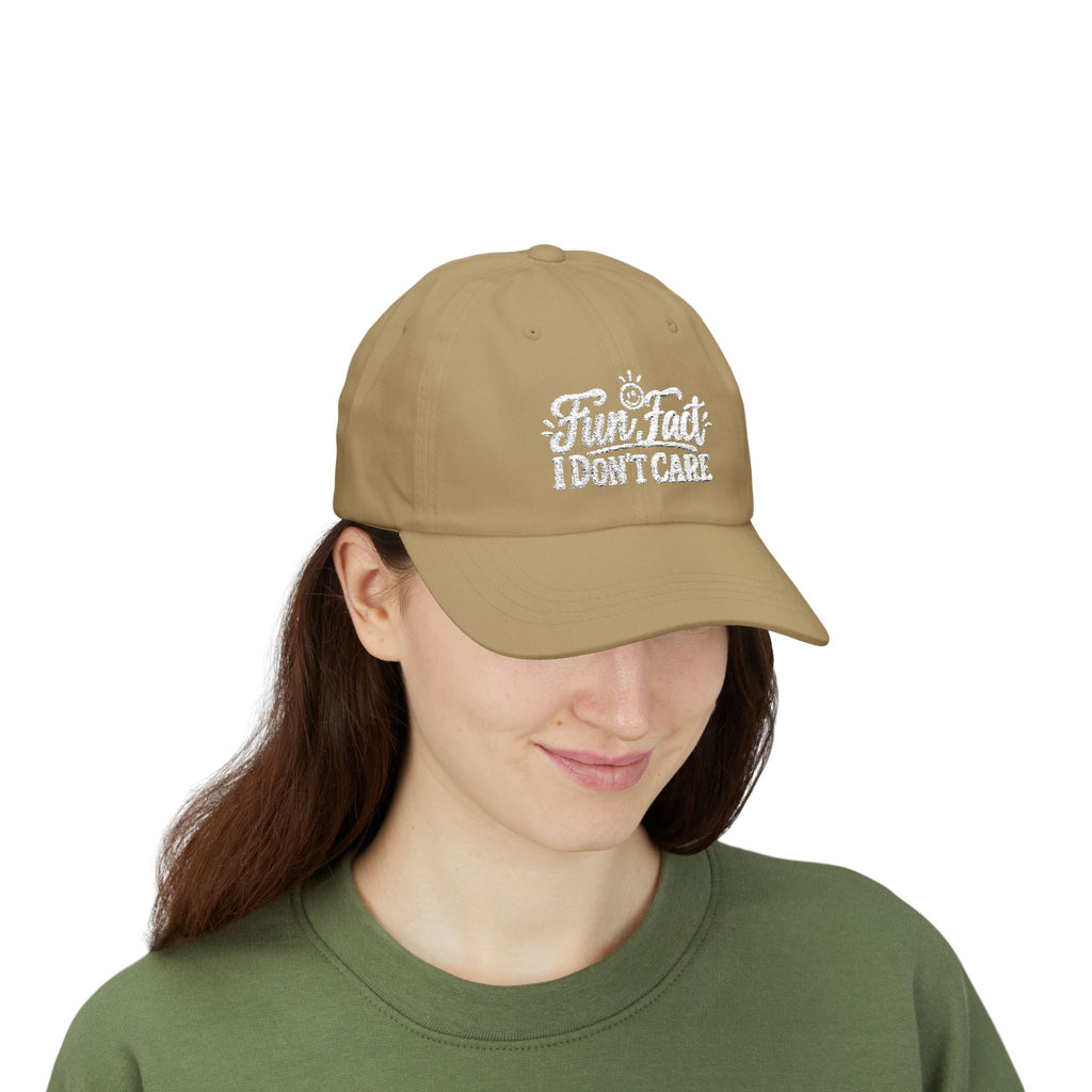 Fun Fact I Don’t Care – Embroidered Baseball Hat