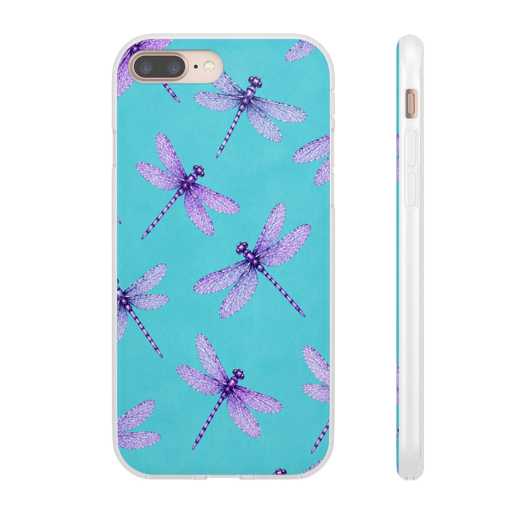 Turquoise Dragonfly Dreams – Flexi iPhone & Samsung Phone Case