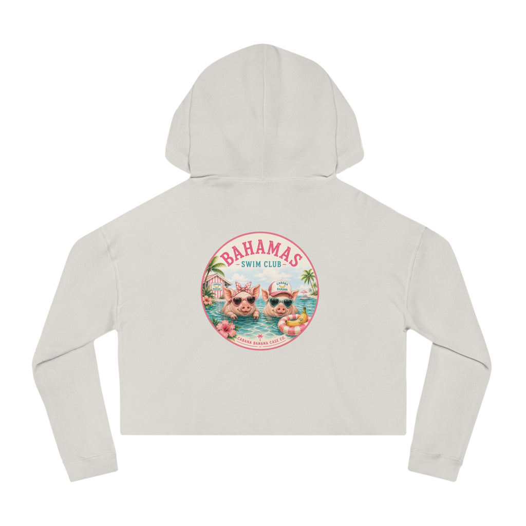 Bahamas Pig Swim Club Cropped Hoodie
