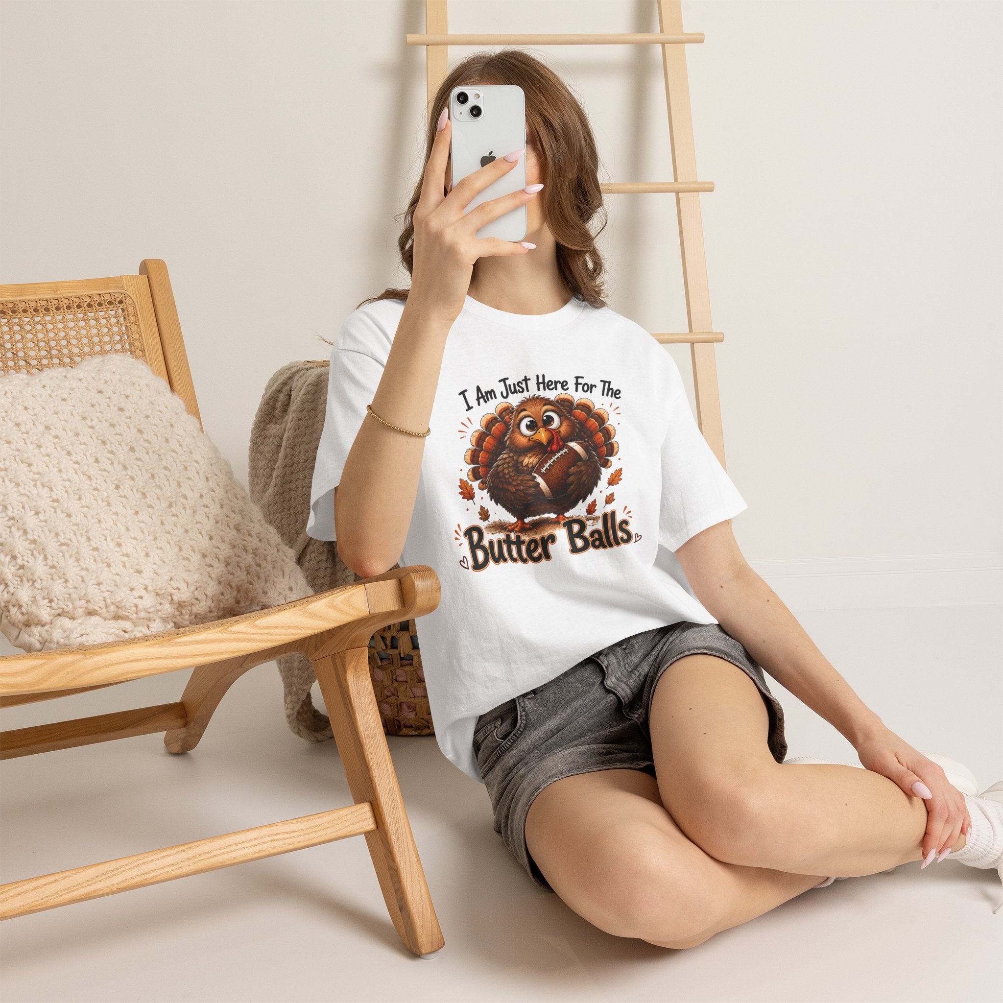 I Am Just Here For The Butter Balls – Thanksgiving Tee