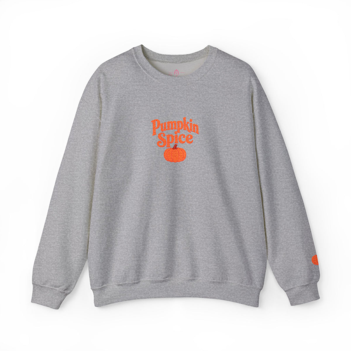 Pumpkin Spice Embroidered -Crewneck Sweatshirt