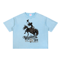 Whiskey & Ice Mineral Wash Boxy Cotton T-Shirt