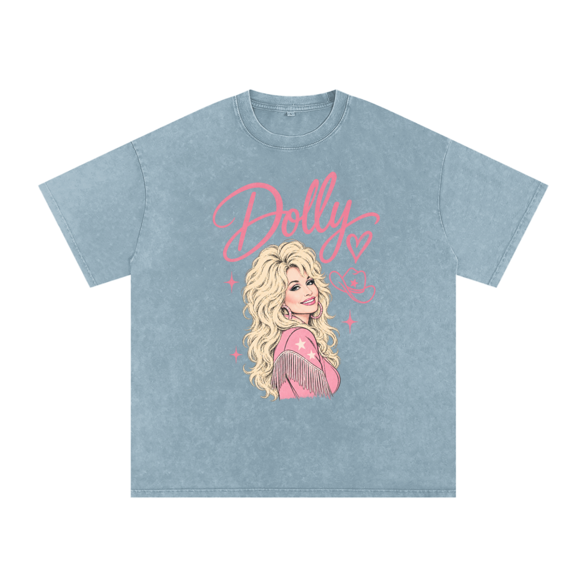 Dolly Snow Washed Oversized Cotton T-Shirt