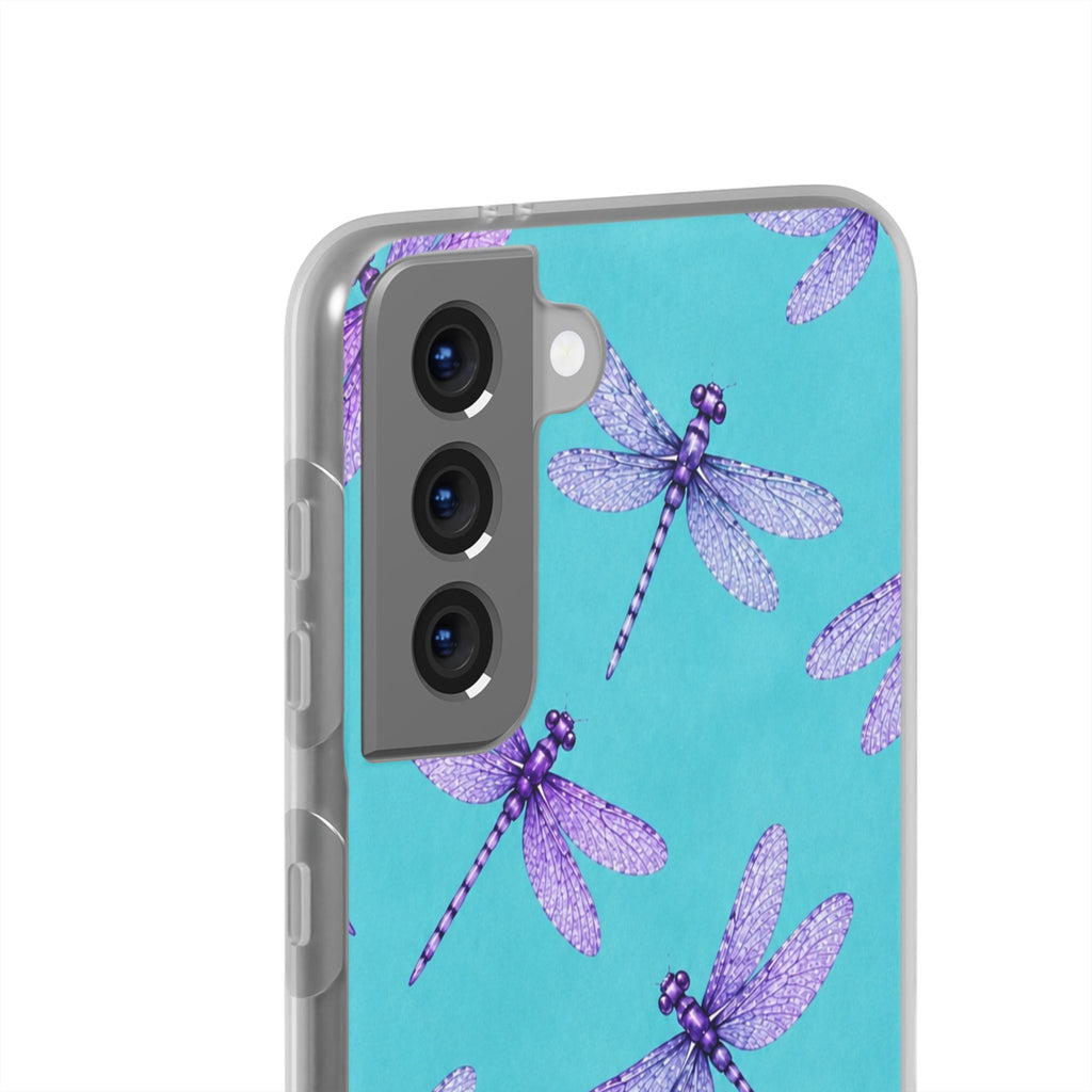 Turquoise Dragonfly Dreams – Flexi iPhone & Samsung Phone Case