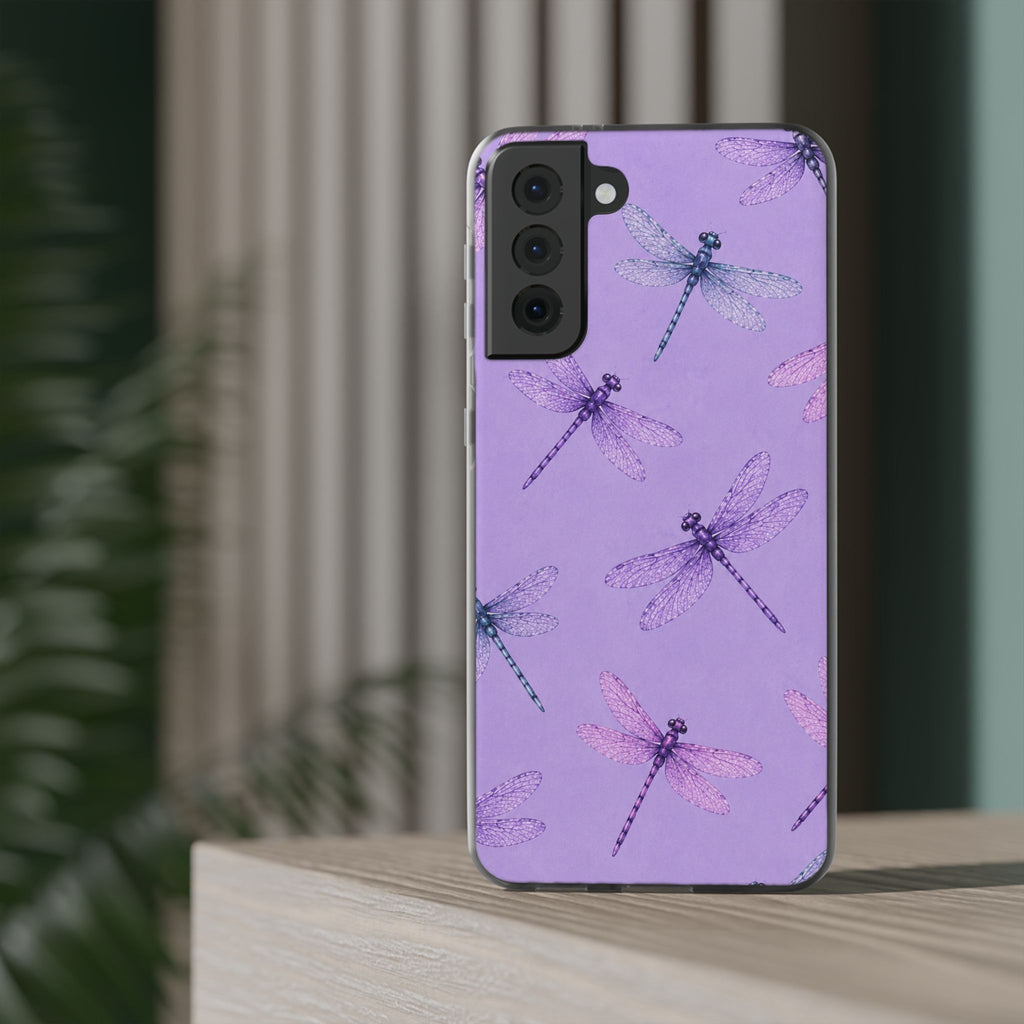 Lavender Dragonfly Dreams-Flexi iPhone & Samsung Phone Case