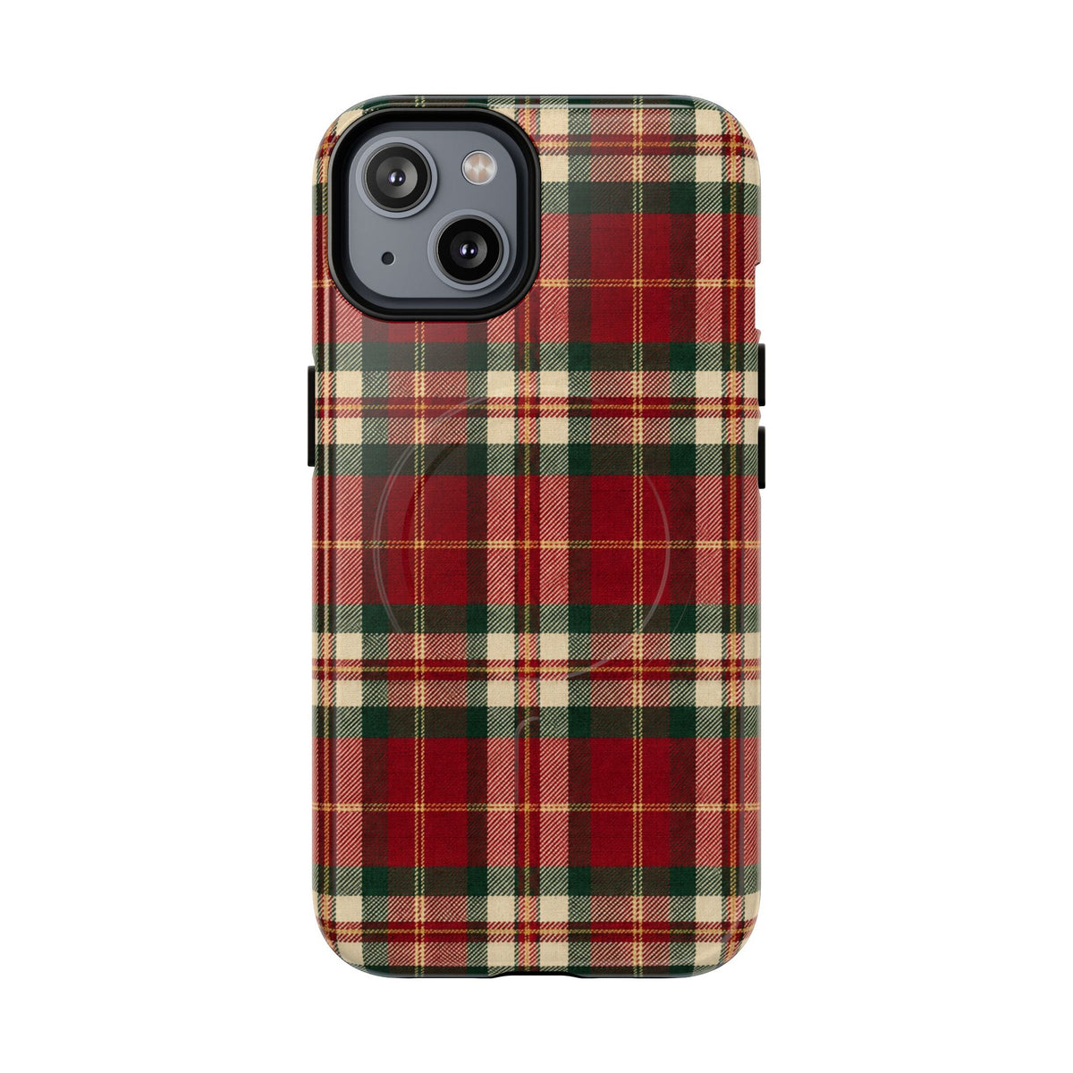Christmas at the Cabana Plaid -Tough Magnetic Phone Case