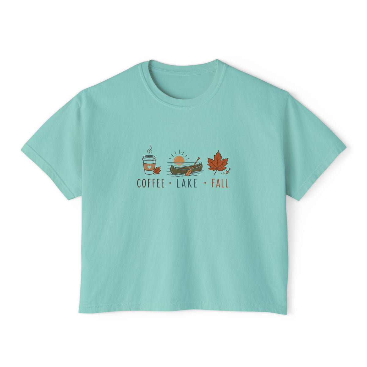 Coffee • Lake • Fall – Boxy Tee