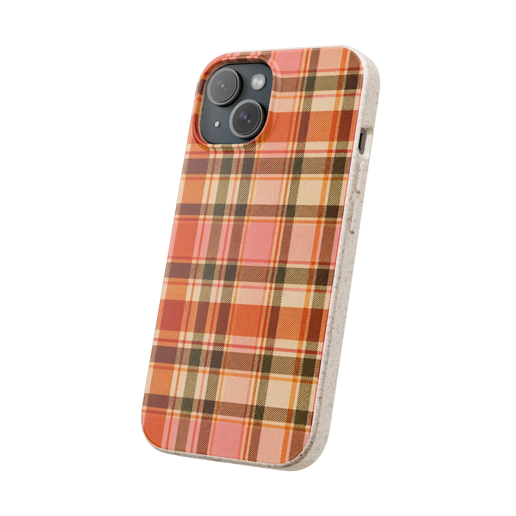 Hello Fall Plaid- Eco-Friendly Biodegradable Phone Case