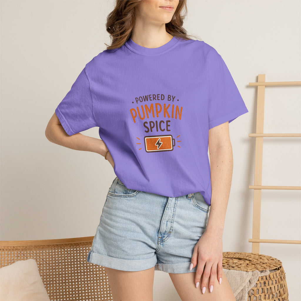 Powered by Pumpkin Spice – Comfort Colors® Tee