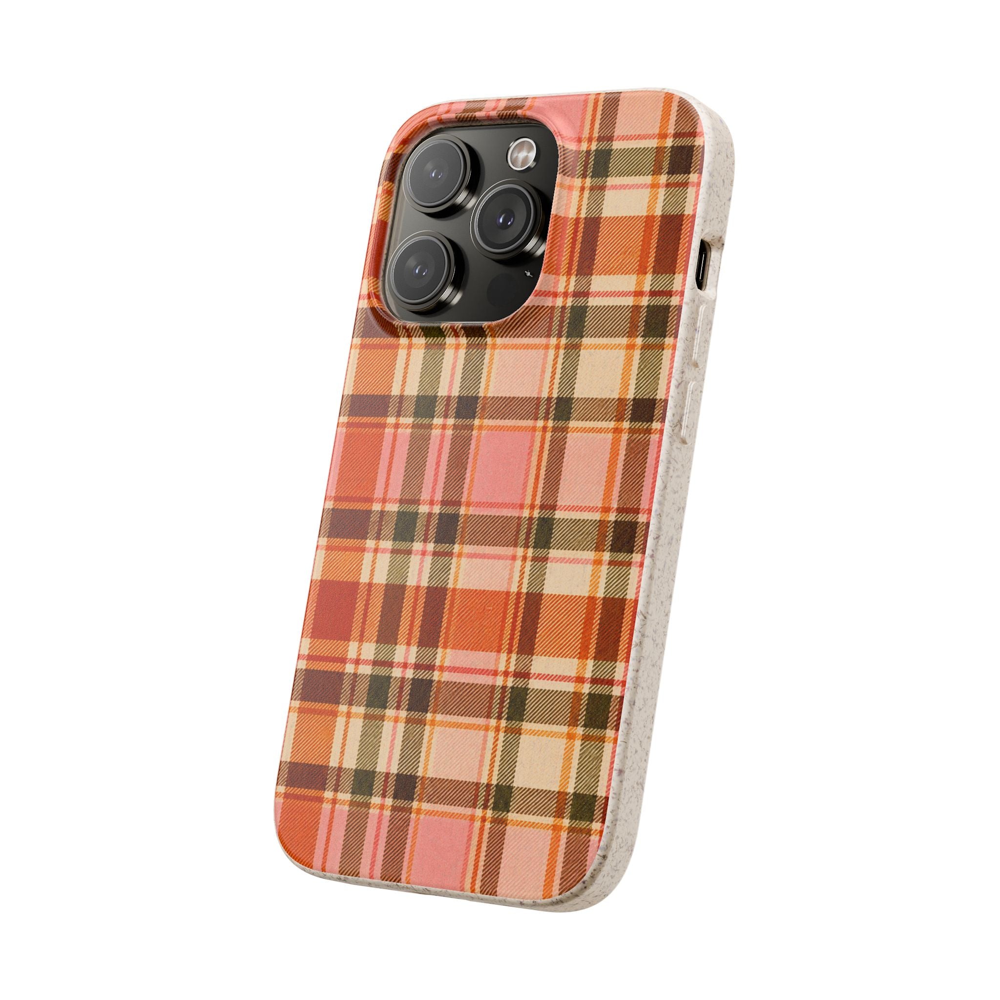 Hello Fall Plaid- Eco-Friendly Biodegradable Phone Case