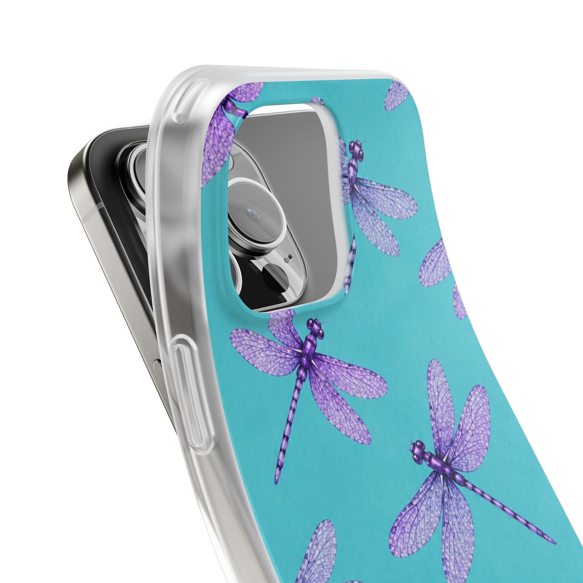 Turquoise Dragonfly Dreams – Flexi iPhone & Samsung Phone Case