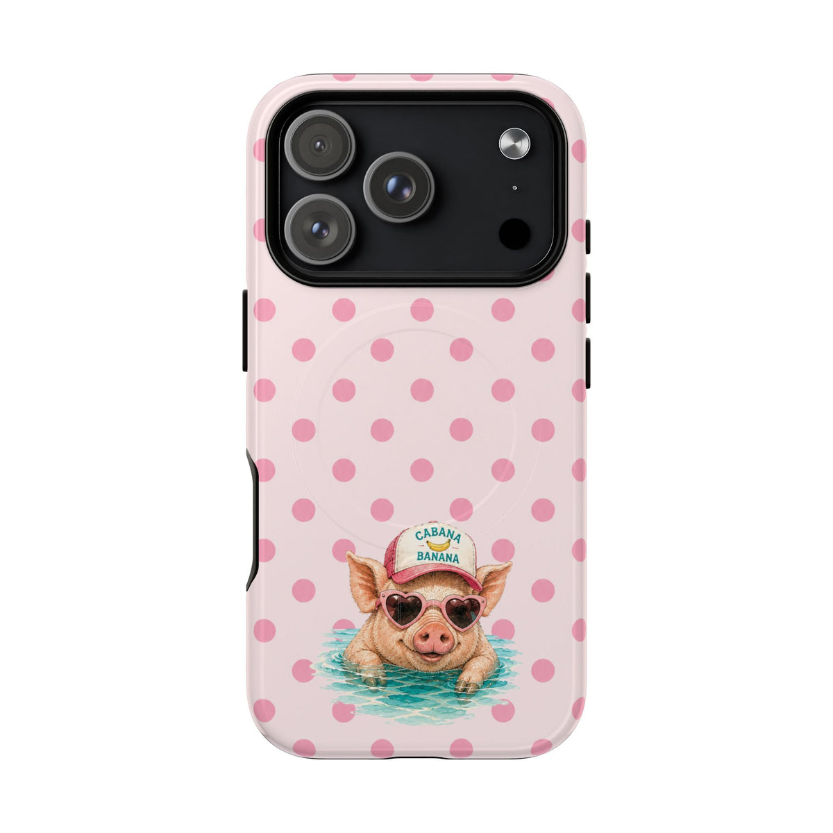Pink Piggie Confetti- Tough Magnetic Phone Case