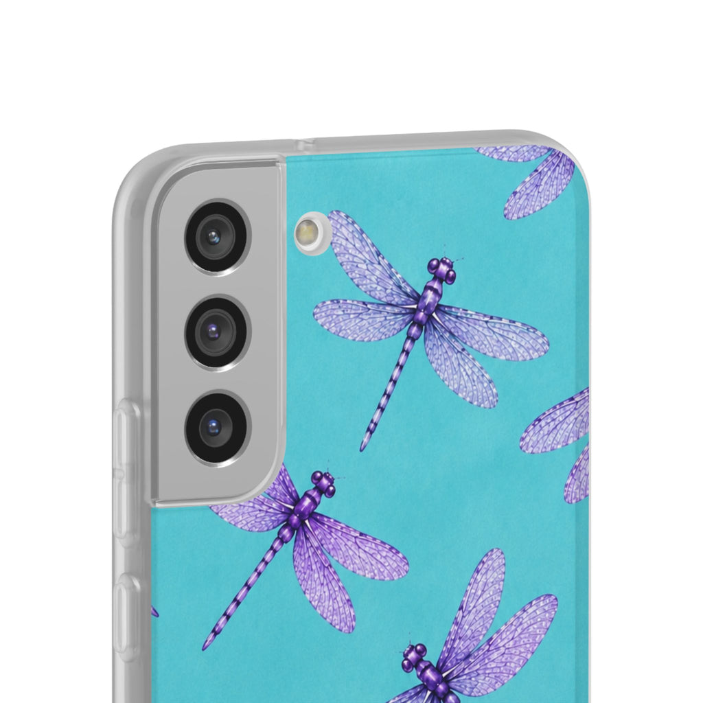 Turquoise Dragonfly Dreams – Flexi iPhone & Samsung Phone Case