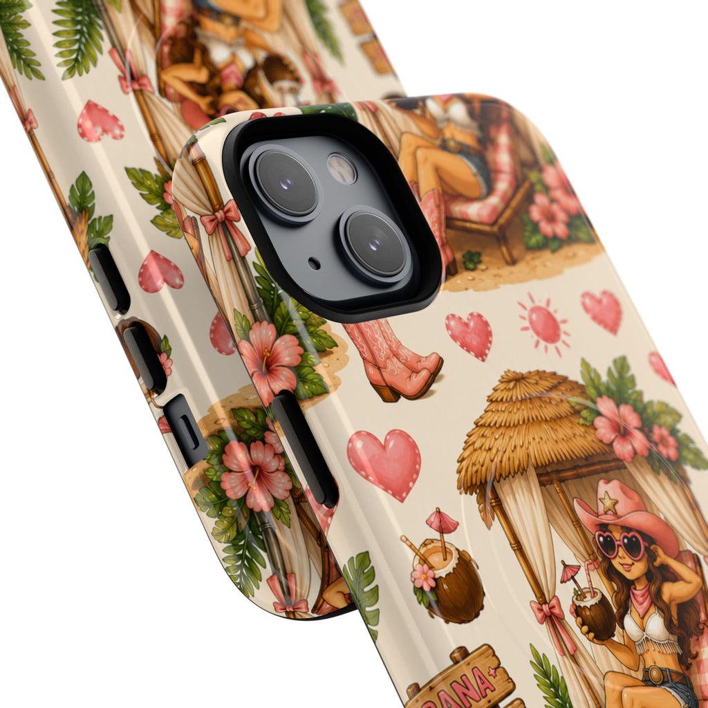 Cabana Cowgirl- Tough Magnetic Phone Case