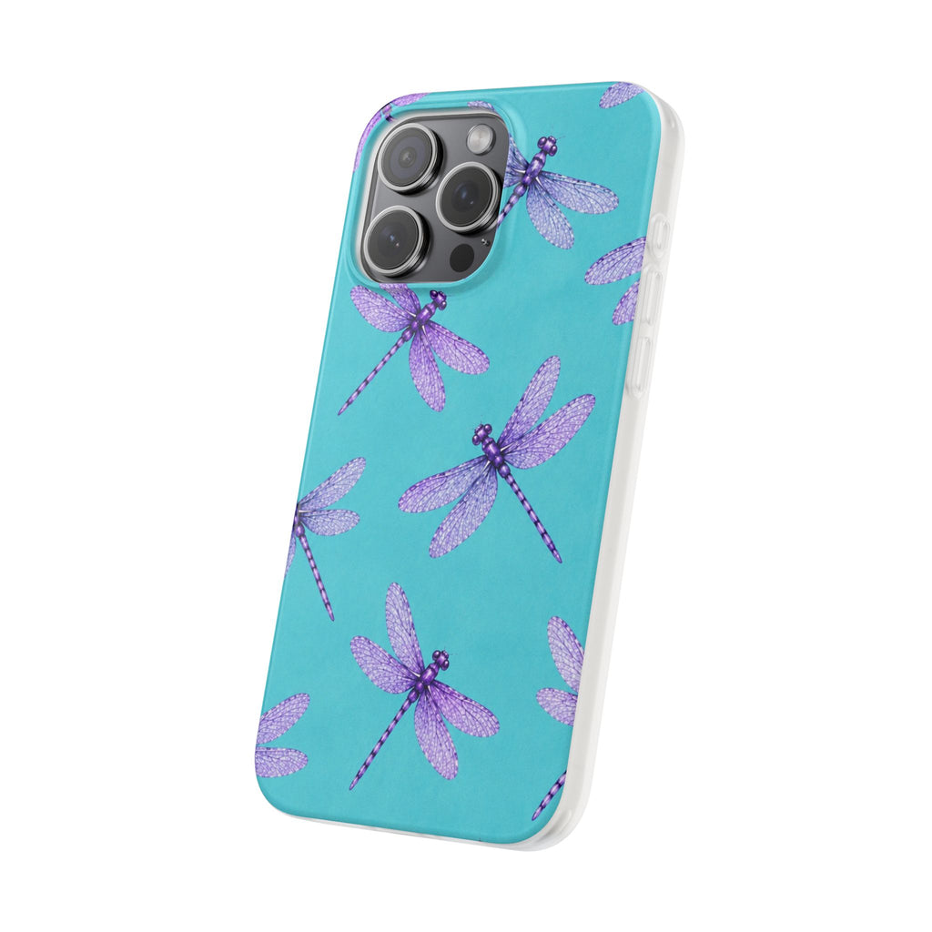 Turquoise Dragonfly Dreams – Flexi iPhone & Samsung Phone Case