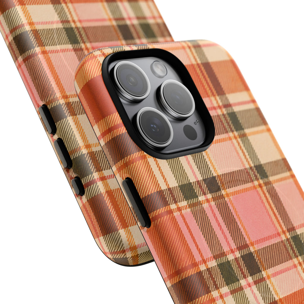 Hello Fall Plaid -Tough Magnetic Phone Case
