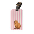 Capy in Cabana Pink- Luggage Tag