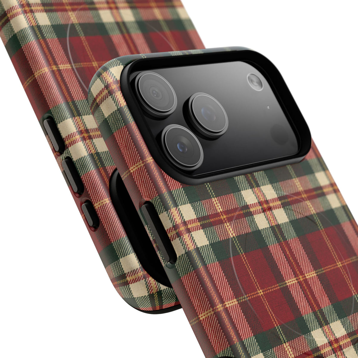 Christmas at the Cabana Plaid -Tough Magnetic Phone Case