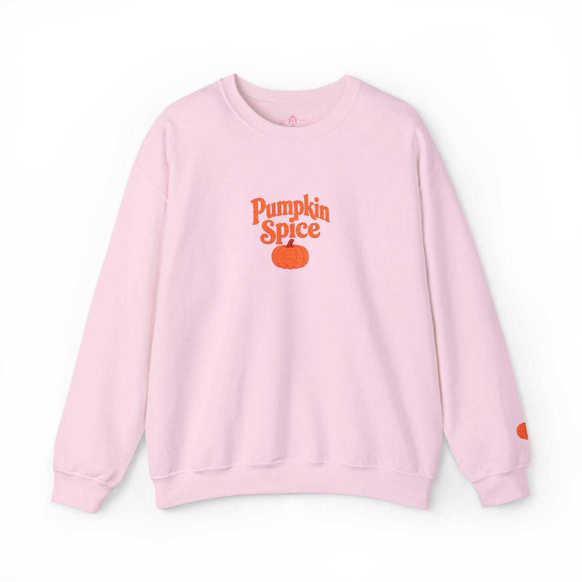 Pumpkin Spice Embroidered -Crewneck Sweatshirt