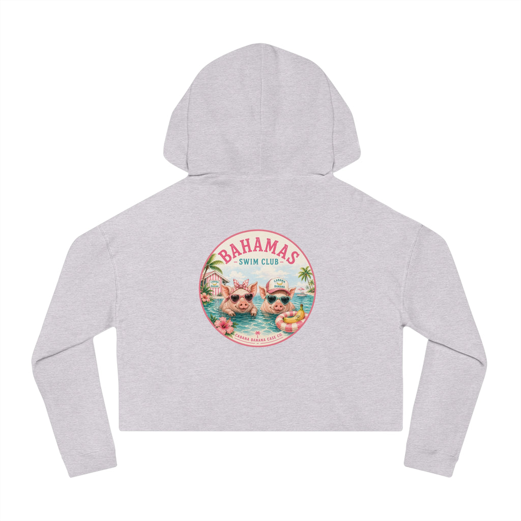 Bahamas Pig Swim Club Cropped Hoodie
