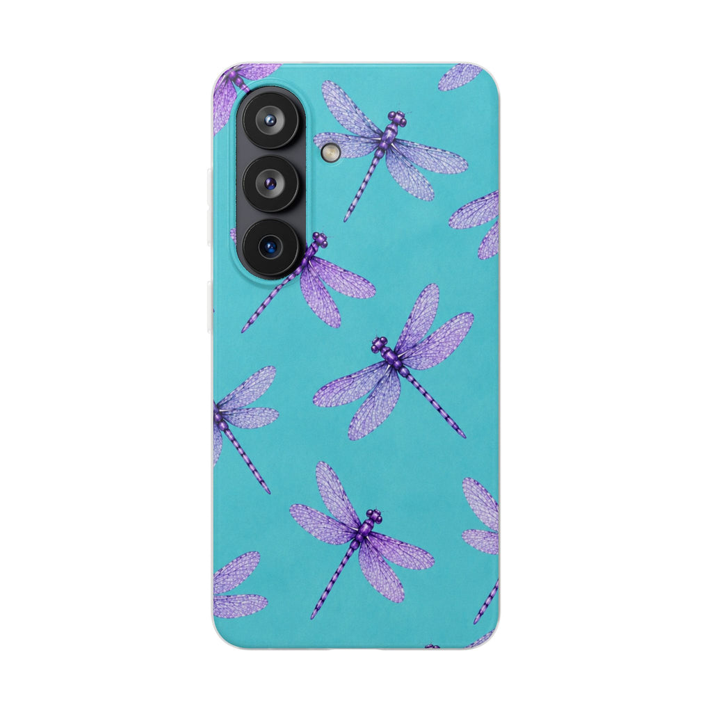 Turquoise Dragonfly Dreams – Flexi iPhone & Samsung Phone Case