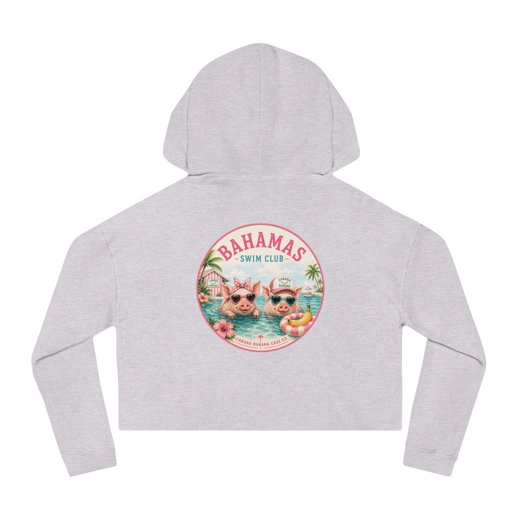 Bahamas Pig Swim Club Cropped Hoodie