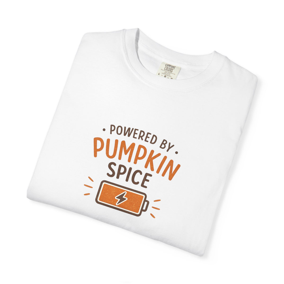 Powered by Pumpkin Spice – Comfort Colors® Tee