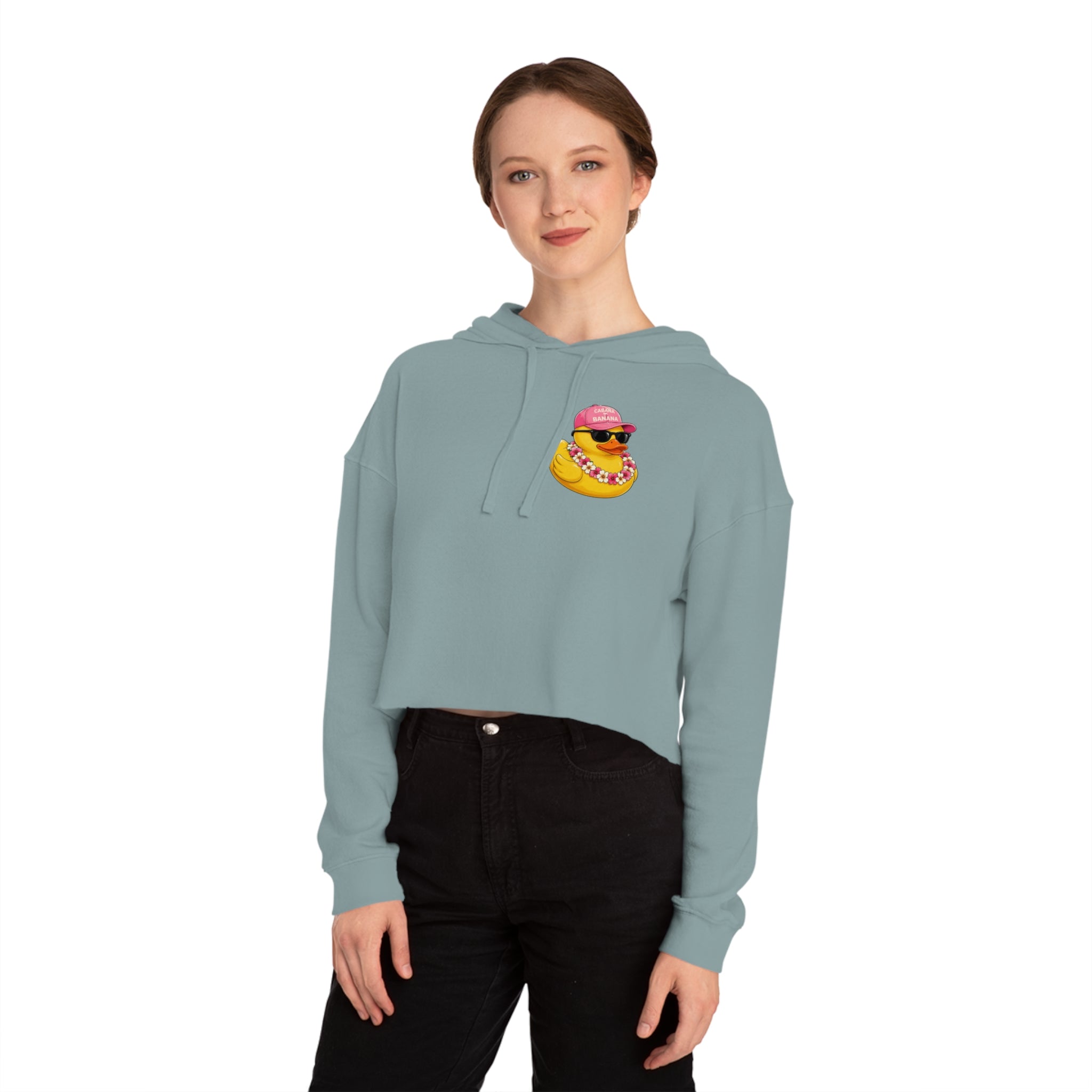 Ducking Out of Reality-Cropped Hoodie