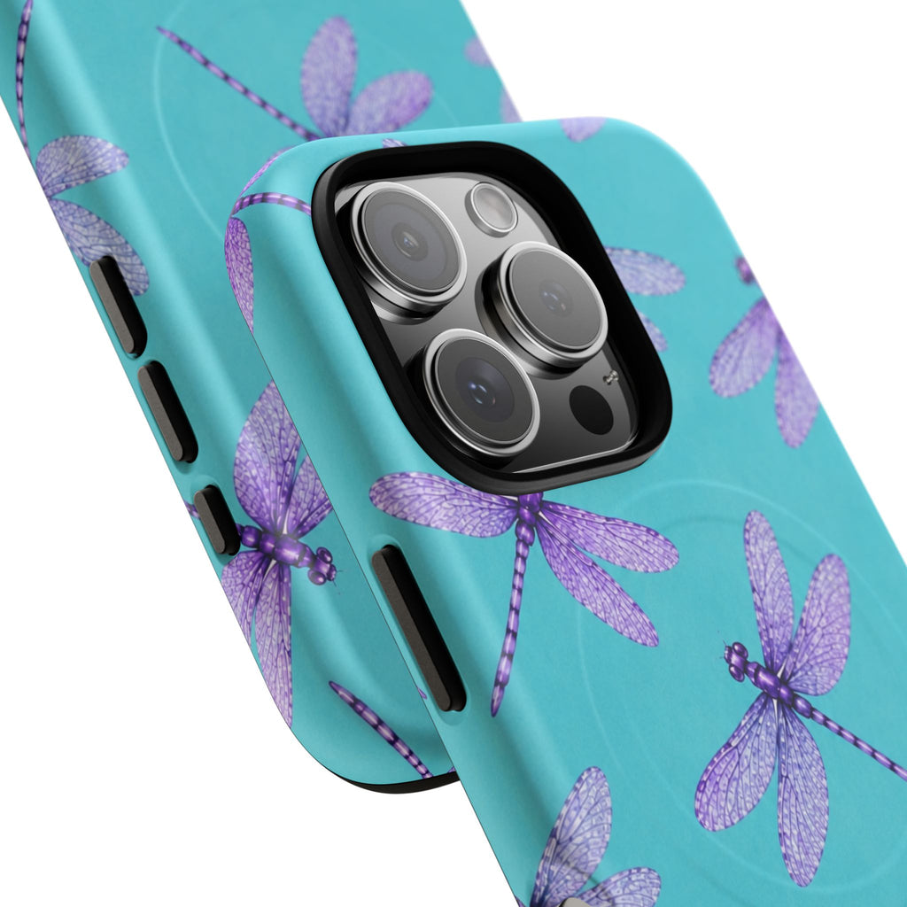 Turquoise Dragonfly Dreams – Tough Magnetic Phone Case