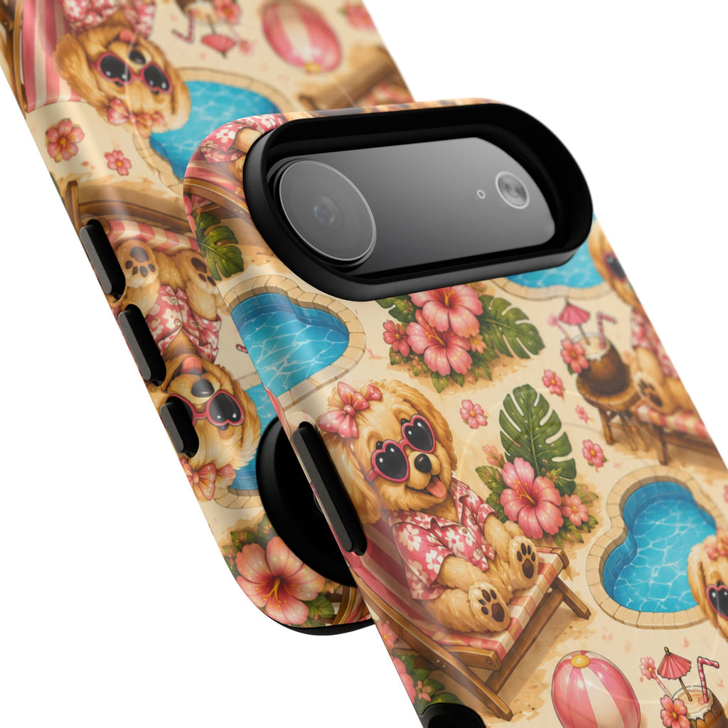 Poolside Puppies-Magnetic Tough Phone Case