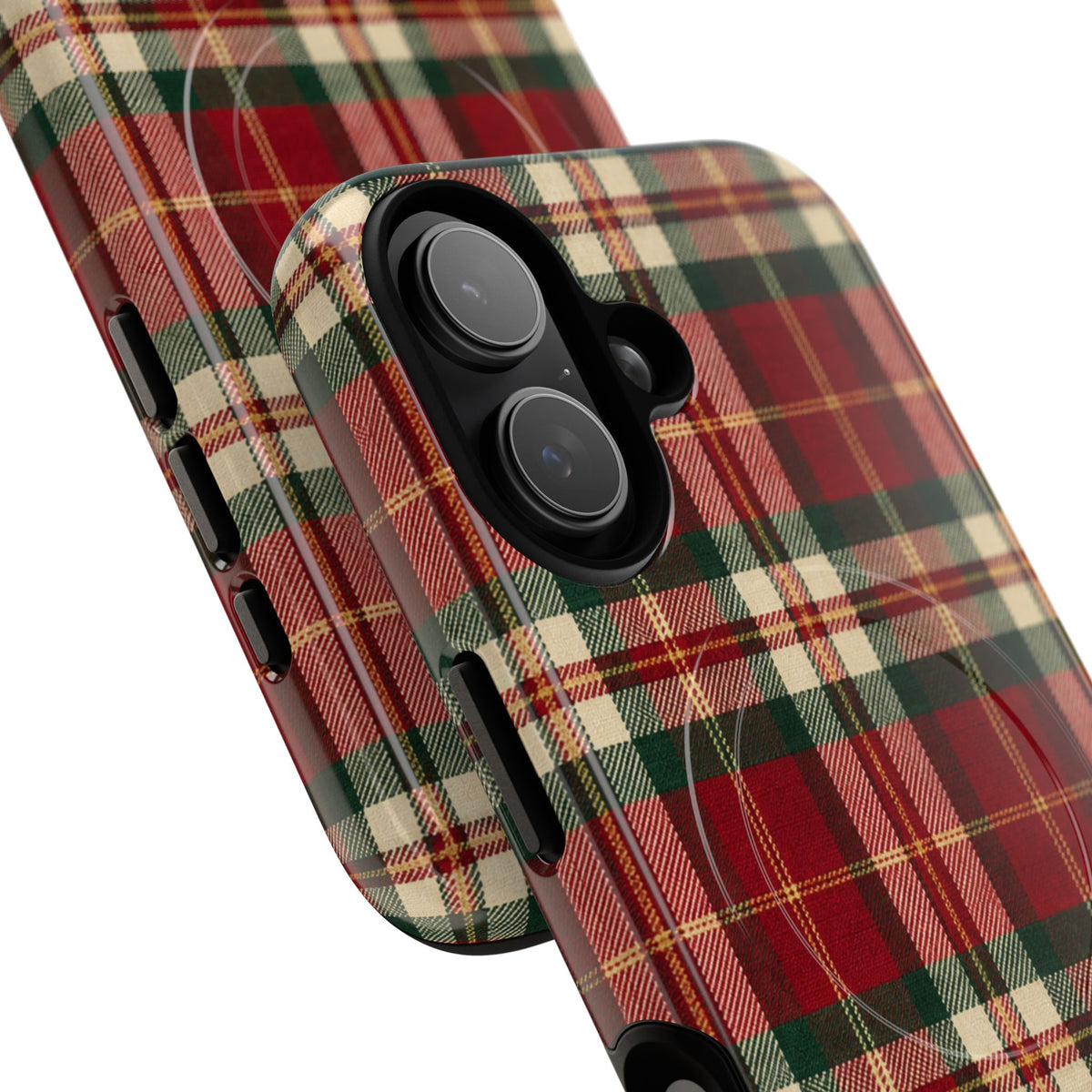 Christmas at the Cabana Plaid -Tough Magnetic Phone Case