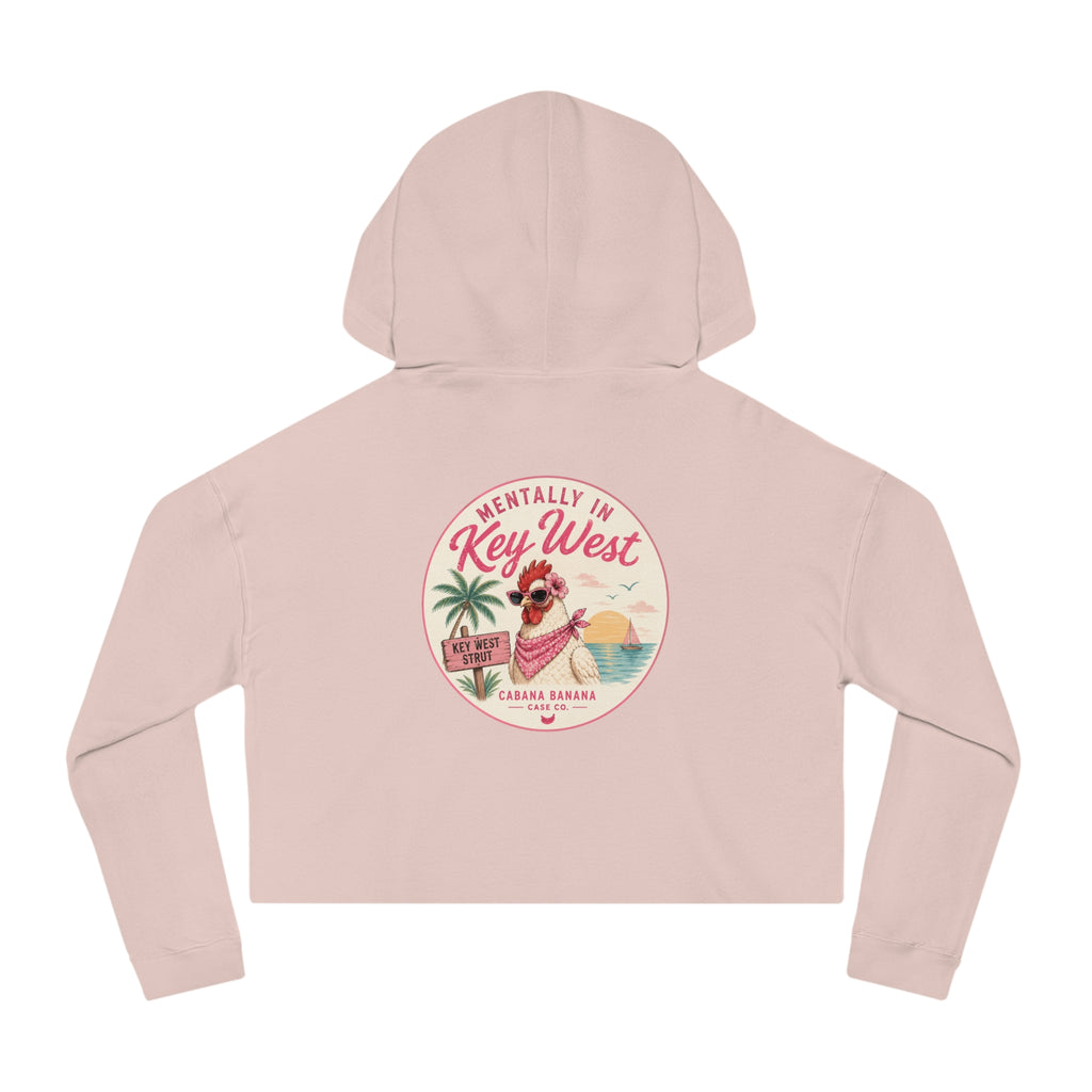 Mentally in Key West Cropped Hoodie