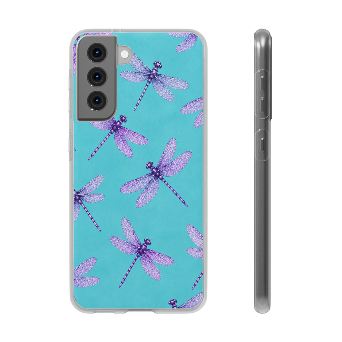 Turquoise Dragonfly Dreams – Flexi iPhone & Samsung Phone Case
