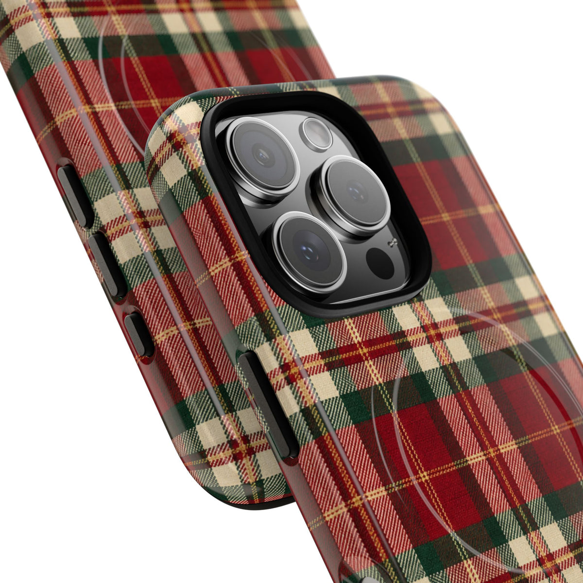Christmas at the Cabana Plaid -Tough Magnetic Phone Case