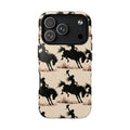 Cowgirl Silhouette Tough Magnetic Phone Case